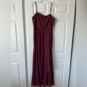 Wine Bridesmaids Dress